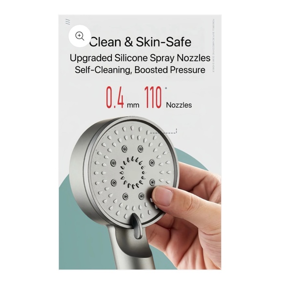 HydroBoost High Pressure 5 mode filtered shower head - Picture 6 of 7